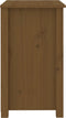 vidaXL - Nachtkastje - 50x35x61,5 - cm - massief - grenenhout - honingbruin
