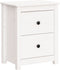 vidaXL - Nachtkastje - 50x35x61,5 - cm - massief - grenenhout - wit