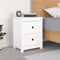 vidaXL - Nachtkastje - 50x35x61,5 - cm - massief - grenenhout - wit