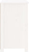 vidaXL - Nachtkastje - 50x35x61,5 - cm - massief - grenenhout - wit