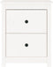 vidaXL - Nachtkastje - 50x35x61,5 - cm - massief - grenenhout - wit