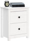 vidaXL - Nachtkastje - 50x35x61,5 - cm - massief - grenenhout - wit