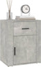 vidaXL - Nachtkastje - 50x36x60 - cm - bewerkt - hout - betongrijs
