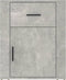 vidaXL - Nachtkastje - 50x36x60 - cm - bewerkt - hout - betongrijs