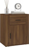 vidaXL - Nachtkastje - 50x36x60 - cm - bewerkt - hout - bruin - eikenkleur