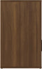vidaXL - Nachtkastje - 50x36x60 - cm - bewerkt - hout - bruin - eikenkleur