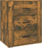 vidaXL - Nachtkastje - 50x36x60 - cm - bewerkt - hout - gerookt - eikenkleurig