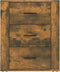vidaXL - Nachtkastje - 50x36x60 - cm - bewerkt - hout - gerookt - eikenkleurig