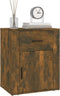 vidaXL - Nachtkastje - 50x36x60 - cm - bewerkt - hout - gerookt - eikenkleurig