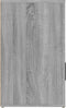 vidaXL - Nachtkastje - 50x36x60 - cm - bewerkt - hout - grijs - sonoma - eikenkleurig