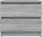 vidaXL - Nachtkastje - 50x39x43,5 - cm - bewerkt - hout - grijs - sonoma - eikenkleur
