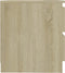 vidaXL - Nachtkastje - 50x39x43,5 - cm - bewerkt - hout - sonoma - eikenkleurig