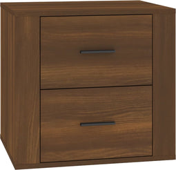 vidaXL - Nachtkastje - 50x39x47 - cm - bruin - eikenkleur