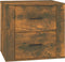 vidaXL - Nachtkastje - 50x39x47 - cm - gerookt - eikenkleurig