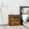 vidaXL - Nachtkastje - 50x39x47 - cm - gerookt - eikenkleurig