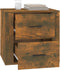 vidaXL - Nachtkastje - 50x39x47 - cm - gerookt - eikenkleurig