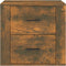 vidaXL - Nachtkastje - 50x39x47 - cm - gerookt - eikenkleurig