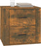 vidaXL - Nachtkastje - 50x39x47 - cm - gerookt - eikenkleurig