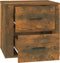 vidaXL - Nachtkastje - 50x39x47 - cm - gerookt - eikenkleurig