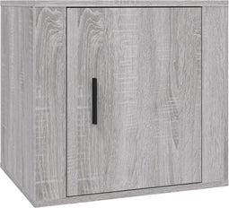vidaXL - Nachtkastje - 50x39x47 - cm - grijs - sonoma - eikenkleurig
