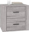 vidaXL - Nachtkastje - 50x39x47 - cm - grijs - sonoma - eikenkleurig