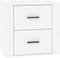 vidaXL - Nachtkastje - 50x39x47 - cm - hoogglans - wit