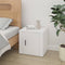 vidaXL - Nachtkastje - 50x39x47 - cm - hoogglans - wit