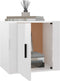 vidaXL - Nachtkastje - 50x39x47 - cm - hoogglans - wit