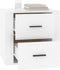 vidaXL - Nachtkastje - 50x39x47 - cm - hoogglans - wit