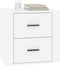 vidaXL - Nachtkastje - 50x39x47 - cm - hoogglans - wit
