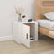 vidaXL - Nachtkastje - 50x39x47 - cm - hoogglans - wit