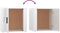 vidaXL - Nachtkastje - 50x39x47 - cm - hoogglans - wit
