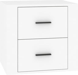 vidaXL - Nachtkastje - 50x39x47 - cm - wit