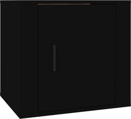 vidaXL - Nachtkastje - 50x39x47 - cm - zwart