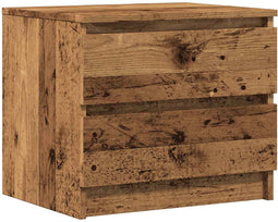 vidaXL - Nachtkastje - 50x40x43.5 - cm - bewerkt - hout - oud - houtkleurig