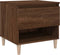 vidaXL - Nachtkastje - 50x46x50 - cm - bewerkt - hout - bruin - eikenkleur