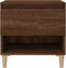 vidaXL - Nachtkastje - 50x46x50 - cm - bewerkt - hout - bruin - eikenkleur