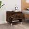 vidaXL - Nachtkastje - 50x46x50 - cm - bewerkt - hout - gerookt - eikenkleurig