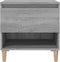 vidaXL - Nachtkastje - 50x46x50 - cm - bewerkt - hout - grijs - sonoma - eikenkleur