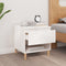 vidaXL - Nachtkastje - 50x46x50 - cm - bewerkt - hout - hoogglans - wit