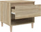 vidaXL - Nachtkastje - 50x46x50 - cm - bewerkt - hout - sonoma - eikenkleurig