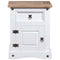 vidaXL - Nachtkastje - 53x39x67 - cm - Mexicaans - grenenhout - Corona-stijl - wit