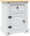 vidaXL - Nachtkastje - 53x39x67 - cm - Mexicaans - grenenhout - Corona-stijl - wit