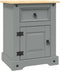 vidaXL - Nachtkastje - 53x39x67 - cm - Mexicaans - grenenhout - Corona-stijl - grijs