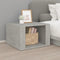vidaXL - Nachtkastje - 57x55x36 - cm - bewerkt - hout - betongrijs