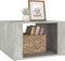 vidaXL - Nachtkastje - 57x55x36 - cm - bewerkt - hout - betongrijs