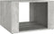 vidaXL - Nachtkastje - 57x55x36 - cm - bewerkt - hout - betongrijs