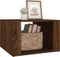 vidaXL - Nachtkastje - 57x55x36 - cm - bewerkt - hout - bruin - eikenkleur
