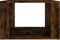 vidaXL - Nachtkastje - 57x55x36 - cm - bewerkt - hout - gerookt - eikenkleurig