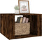 vidaXL - Nachtkastje - 57x55x36 - cm - bewerkt - hout - gerookt - eikenkleurig